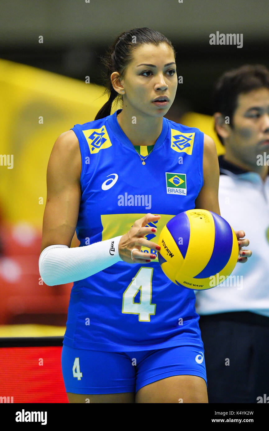 Tokio, Japan. Credit: MATSUO. 6. Sep 2017. Ana Carolina Da Silva (BRA) Volleyball: FIVB World Grand Champions Cup 2017 Frauen Match zwischen Brasilien 2-3 China an der Tokyo Metropolitan Gymnasium in Tokio, Japan. Credit: MATSUO. K/LBA SPORT/Alamy leben Nachrichten Stockfoto