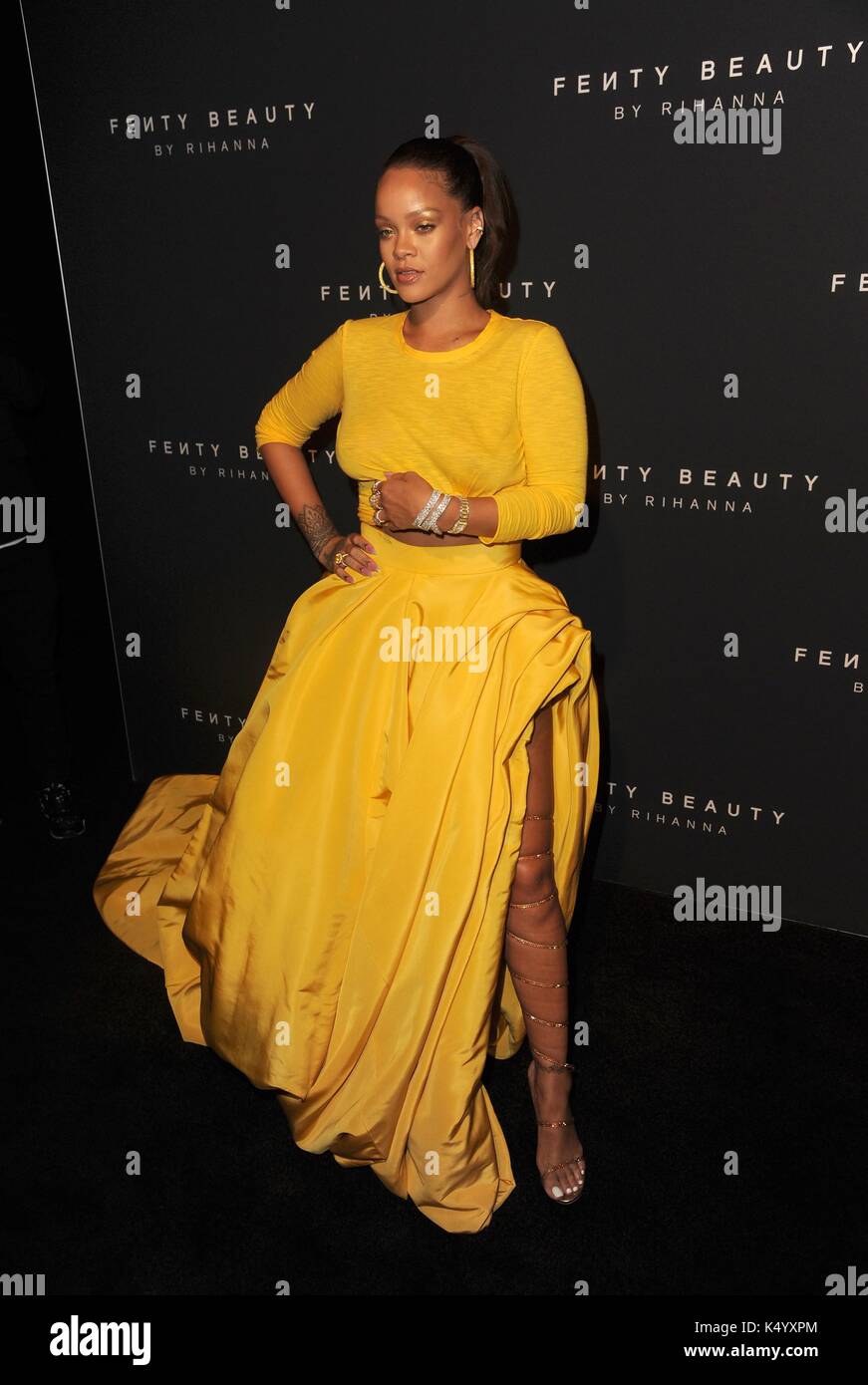 Brooklyn, NY, USA. 7. Sep 2017. Rihanna Fenty in der Ankunftshalle für Schönheit von RIHANNA Launch Party, Duggal Gewächshaus, Brooklyn, NY September 7, 2017. Credit: Kristin Callahan/Everett Collection/Alamy leben Nachrichten Stockfoto