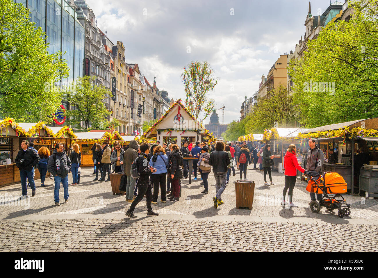 Ostermarkt in Prag, Tschechische Republik Stockfoto