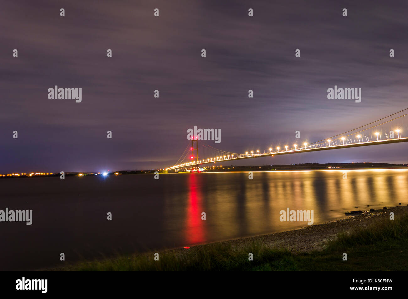Humber Bridge Stockfoto