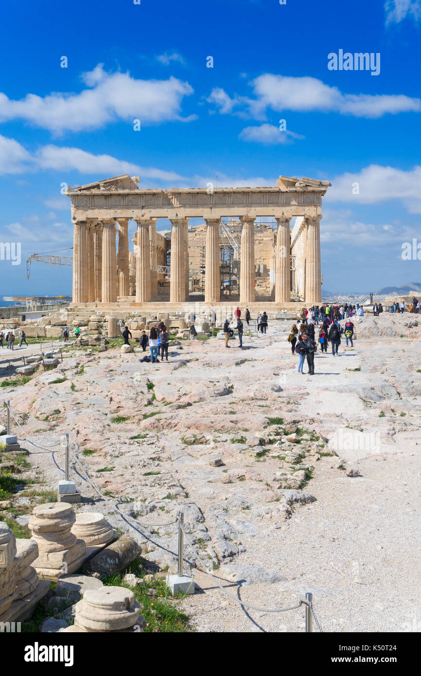 Parthenon Tempel, Athen Stockfoto