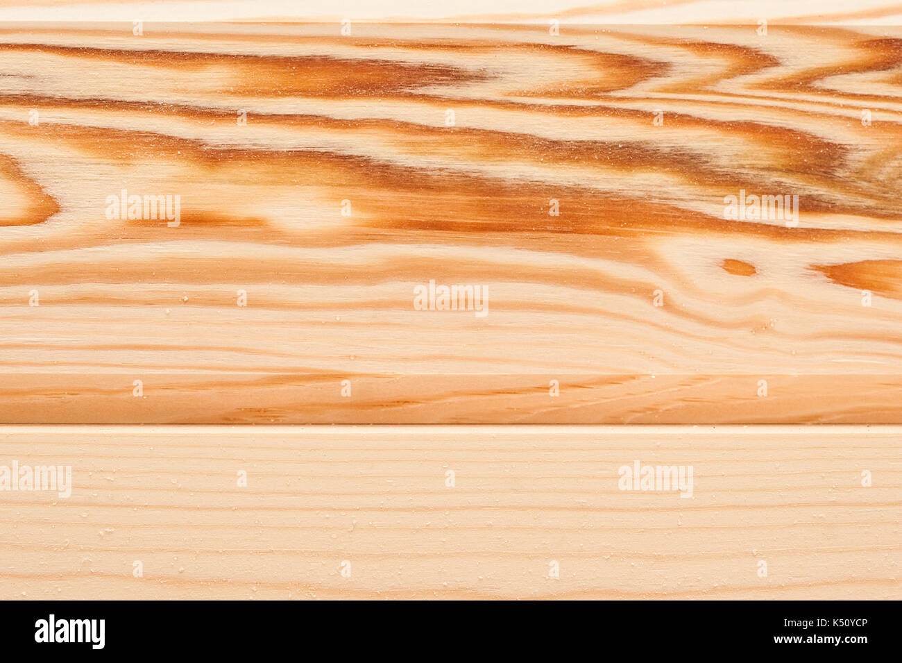 Detail und texturierte Regen kostenlose Holzbrett, Hintergrund. Licht verarbeitetes Holz Textur. Andere Ansicht Stockfoto