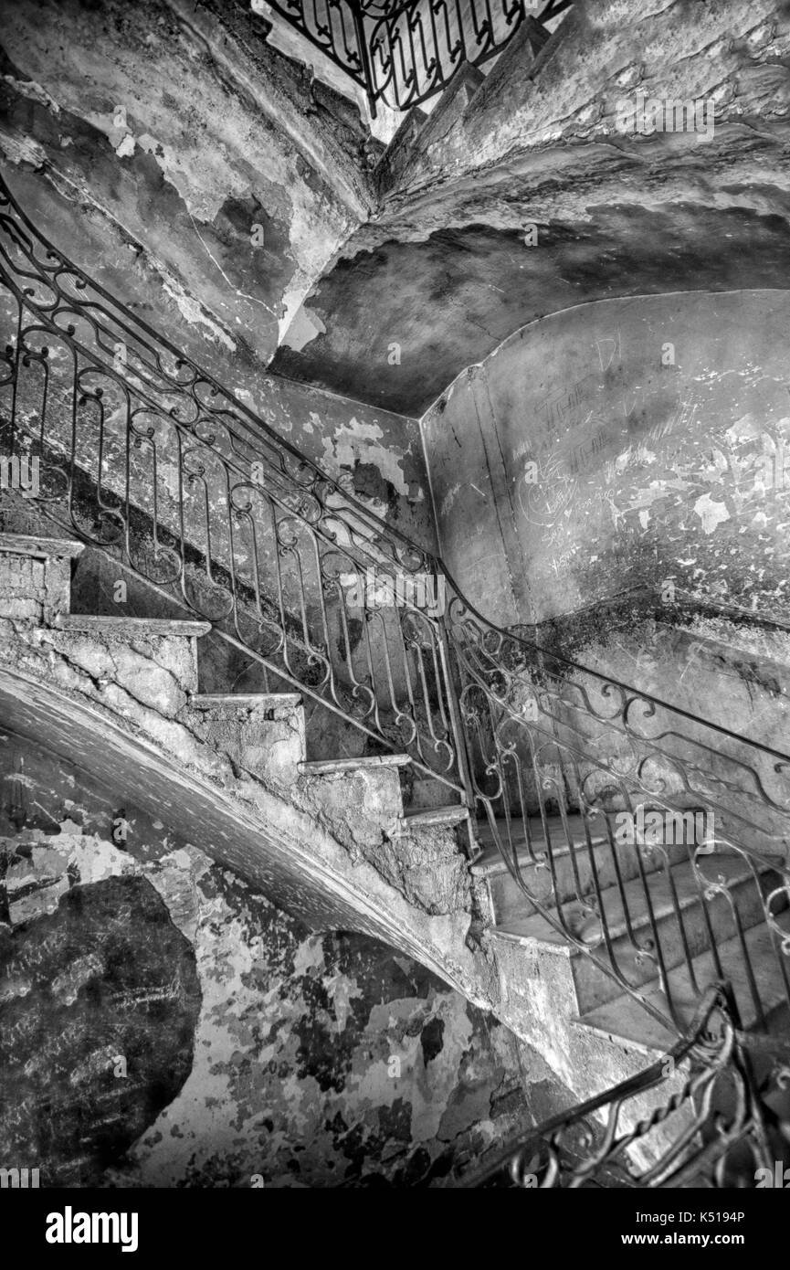 Alte Treppe in Kuba Stockfoto