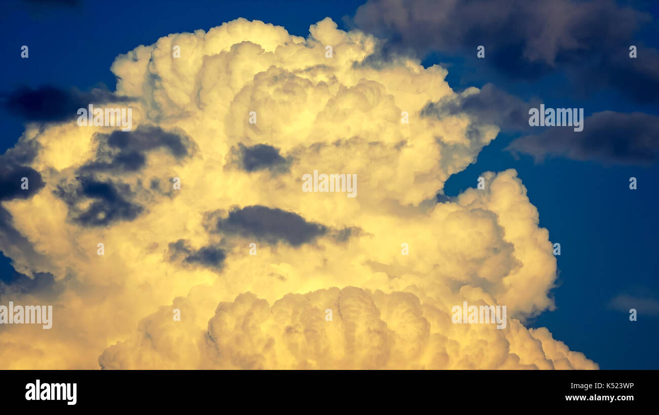 Große Gewitterwolken, die in der Atmosphäre in Florida Stockfoto