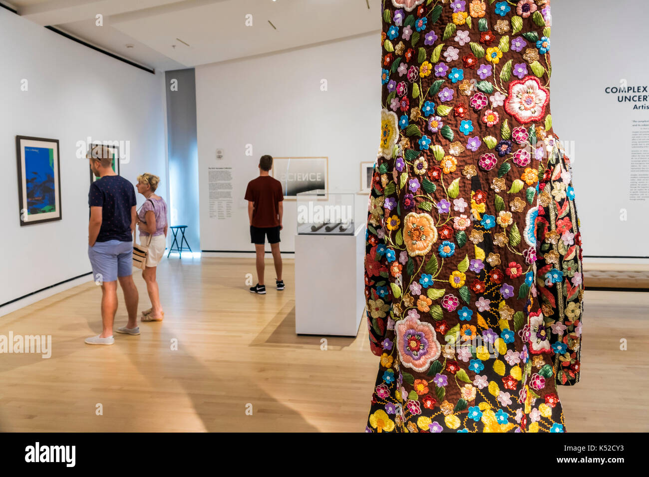 Savannah Georgia, Telfair Museen, Jepson Center, Museum für zeitgenössische Kunst, Ausstellung, Installation, Soundsuit, Nick Cave, USA USA USA Amerika North Ame Stockfoto