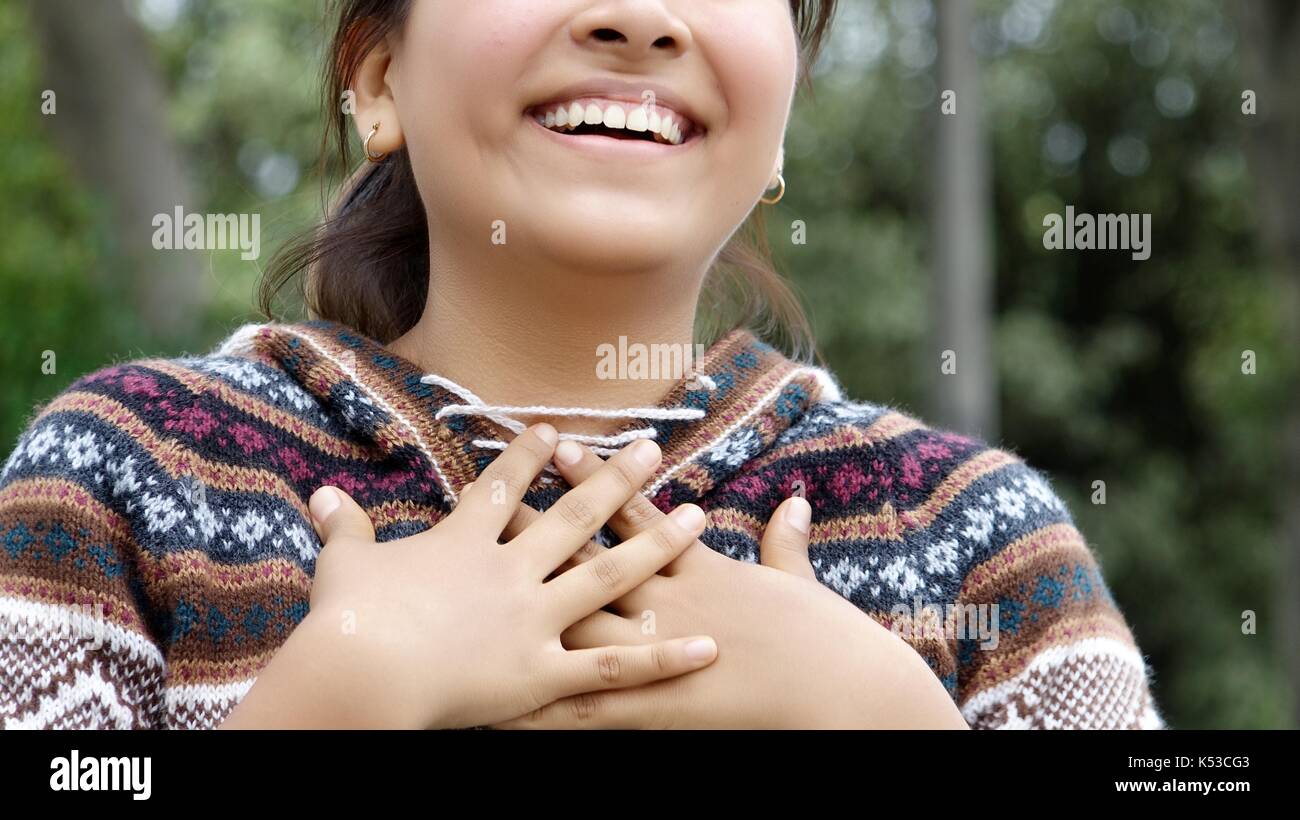 Lachend Latina Frauen Stockfoto