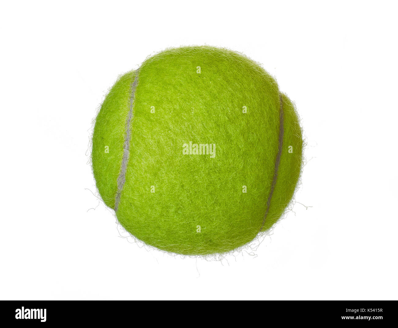 Neue Tennis ball auf weißem Hintergrund Stockfoto