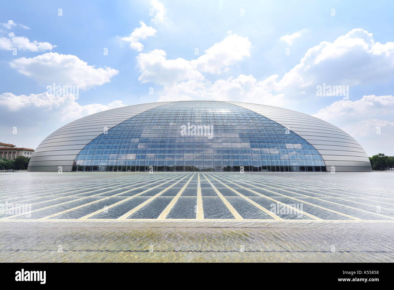 Peking, China-Aug 2,2016: China National Grand Theatre in Peking, China. Stockfoto