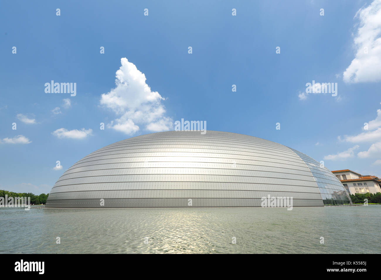 Peking, China-Aug 2,2016: China National Grand Theatre in Peking, China. Stockfoto