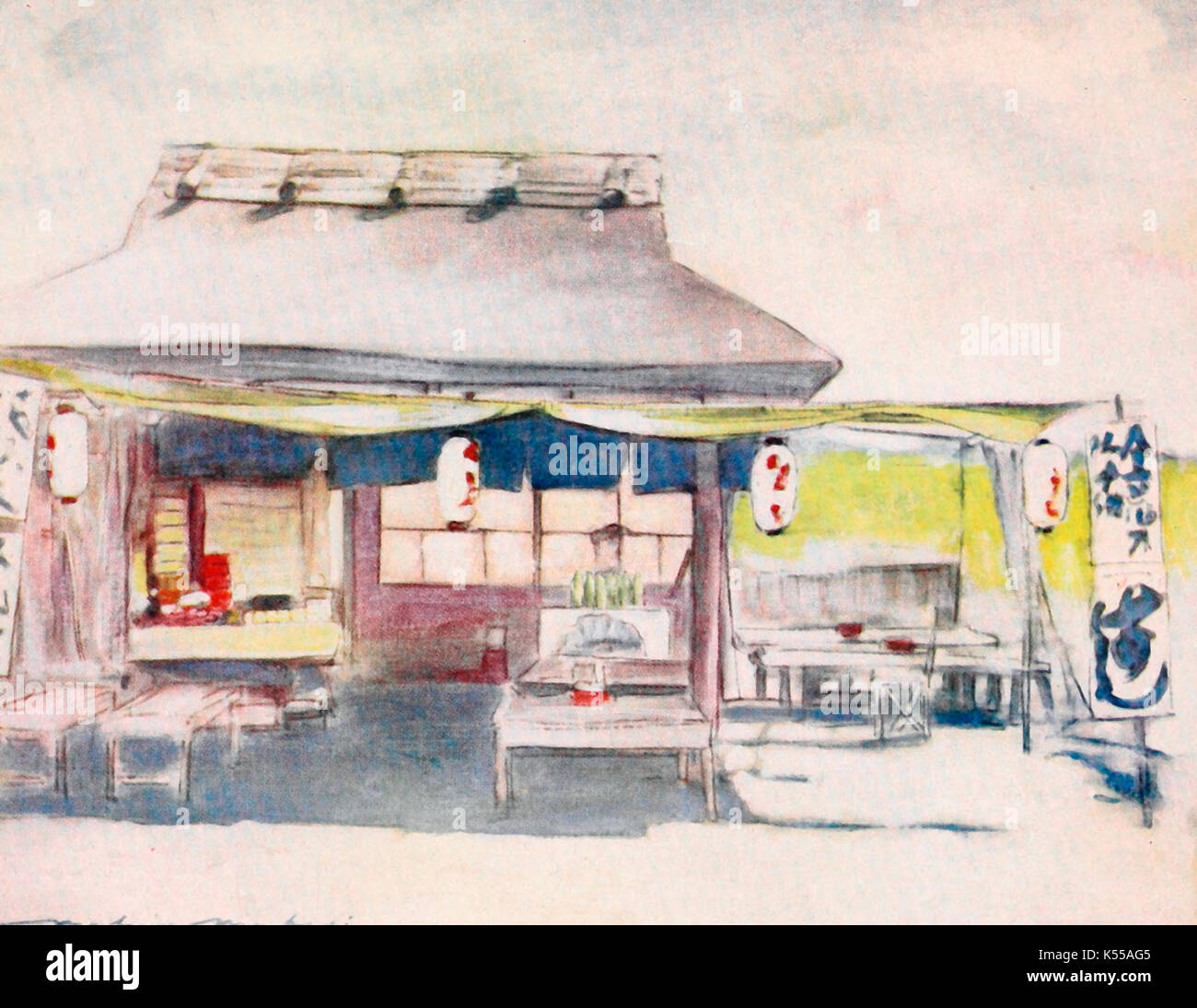 Die Leeren Tea House - Japan, ca. 1900 Stockfoto