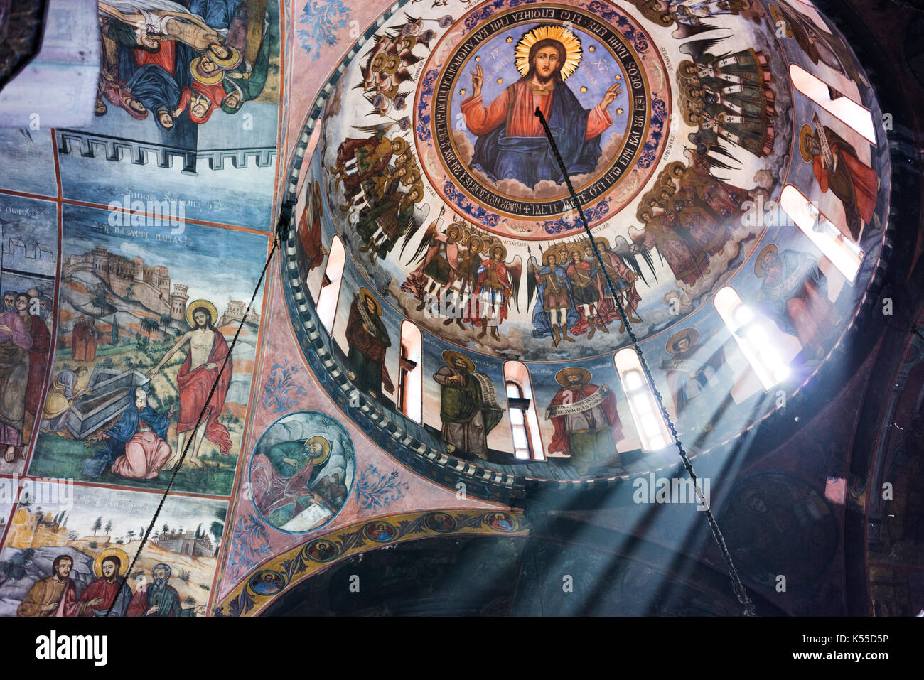 Innerhalb der Bachkovo Kloster, eines der ältesten Orthodoxen Klöster in Europa. Stockfoto