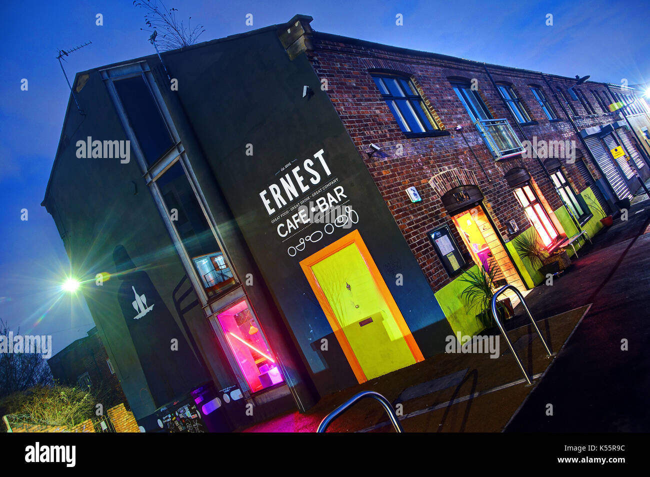 Ernest Cafe, Ouseburn, Tyne und Wear Stockfoto
