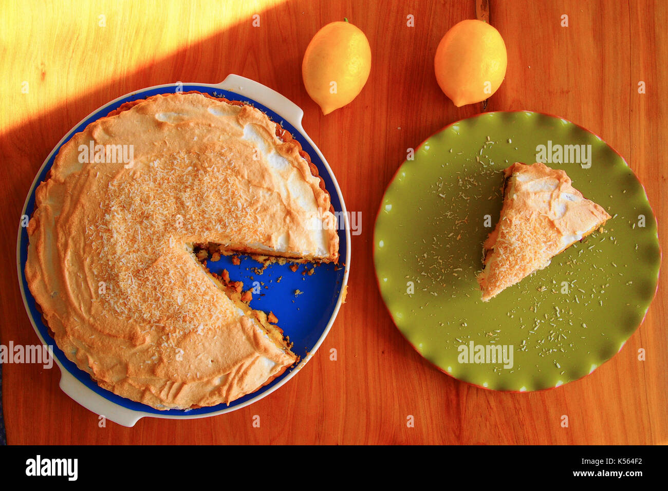 Lemon Meringue Pie Stockfoto