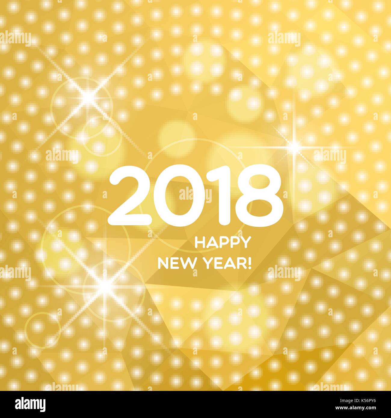 Frohes Neues Jahr 2018 Abstract hellen Hintergrund für Ihr Design Stock Vektor