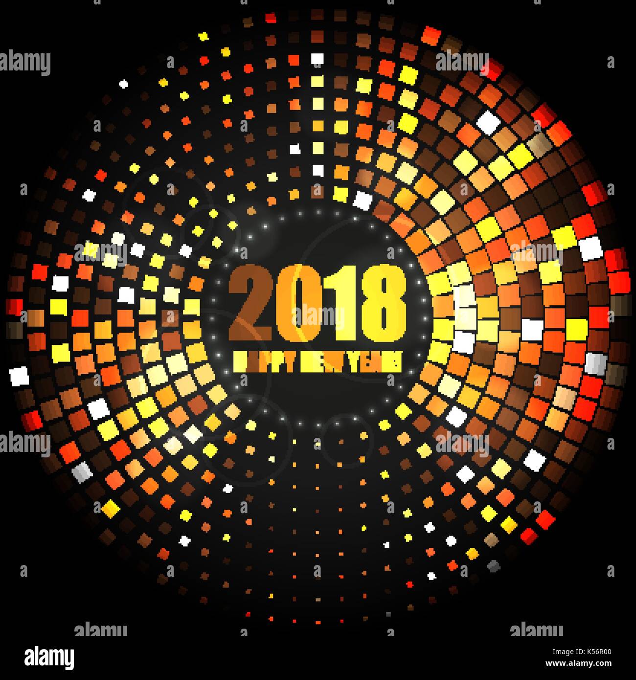Frohes Neues Jahr 2018 Abstract hellen Hintergrund für Ihr Design Stock Vektor