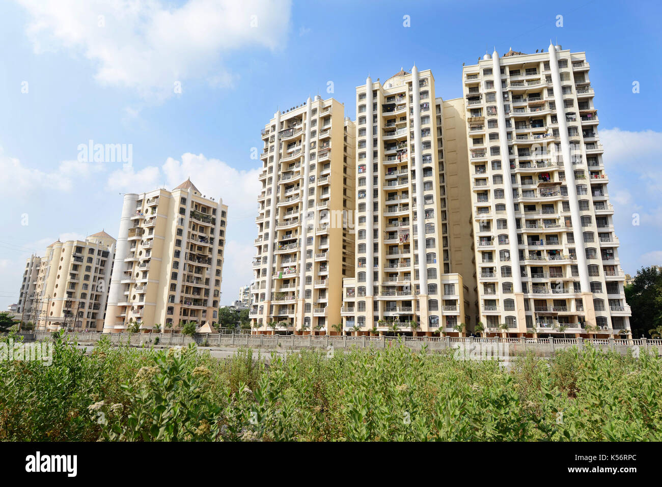 Mumbai, Indien, Mai 23,2015: Ansicht der Wohnanlage in kalyan, Thane in der Nähe von Bombay, Maharashtra, Indien Stockfoto