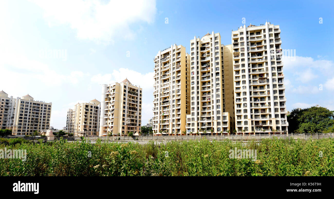 Mumbai, Indien, Mai 23,2015: Ansicht der Wohnanlage in kalyan, Thane in der Nähe von Bombay, Maharashtra, Indien Stockfoto