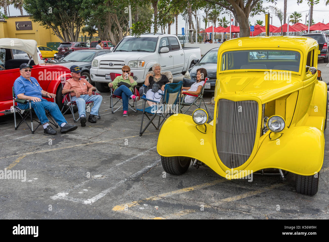 Oldtimer in Redondo Beach, CA Stockfoto