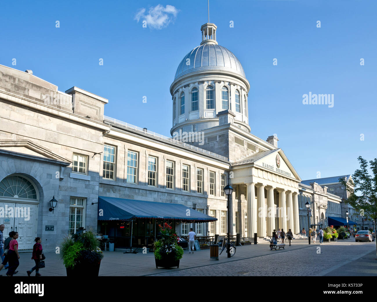 Marche Bonsecours Market in der Altstadt von Montreal. Vieux-Montreal. Sommer. Stockfoto