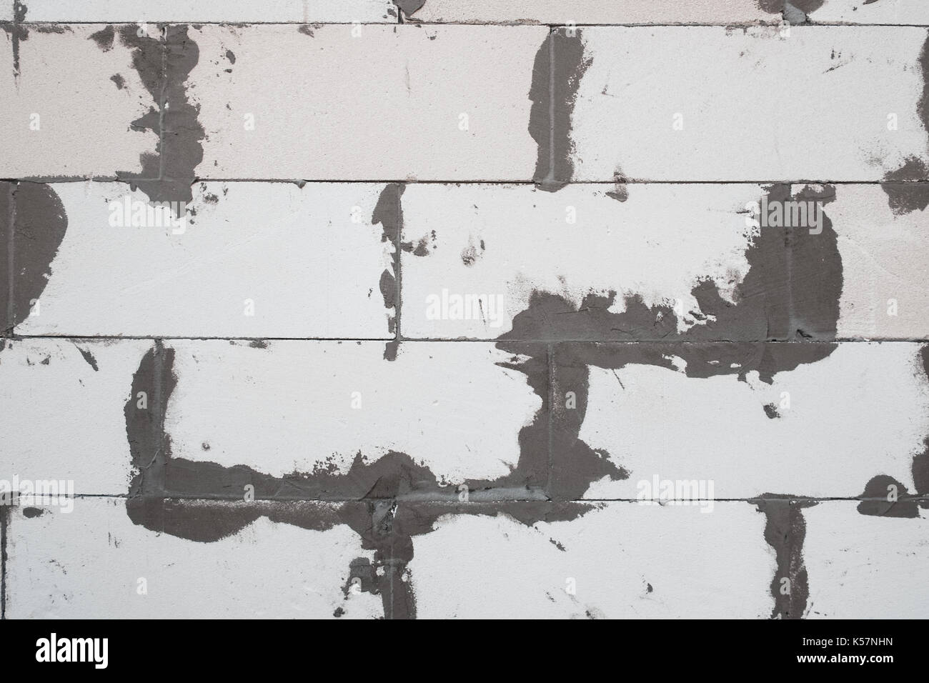 Weißer Schaum Beton wand Textur Nahaufnahme Stockfoto