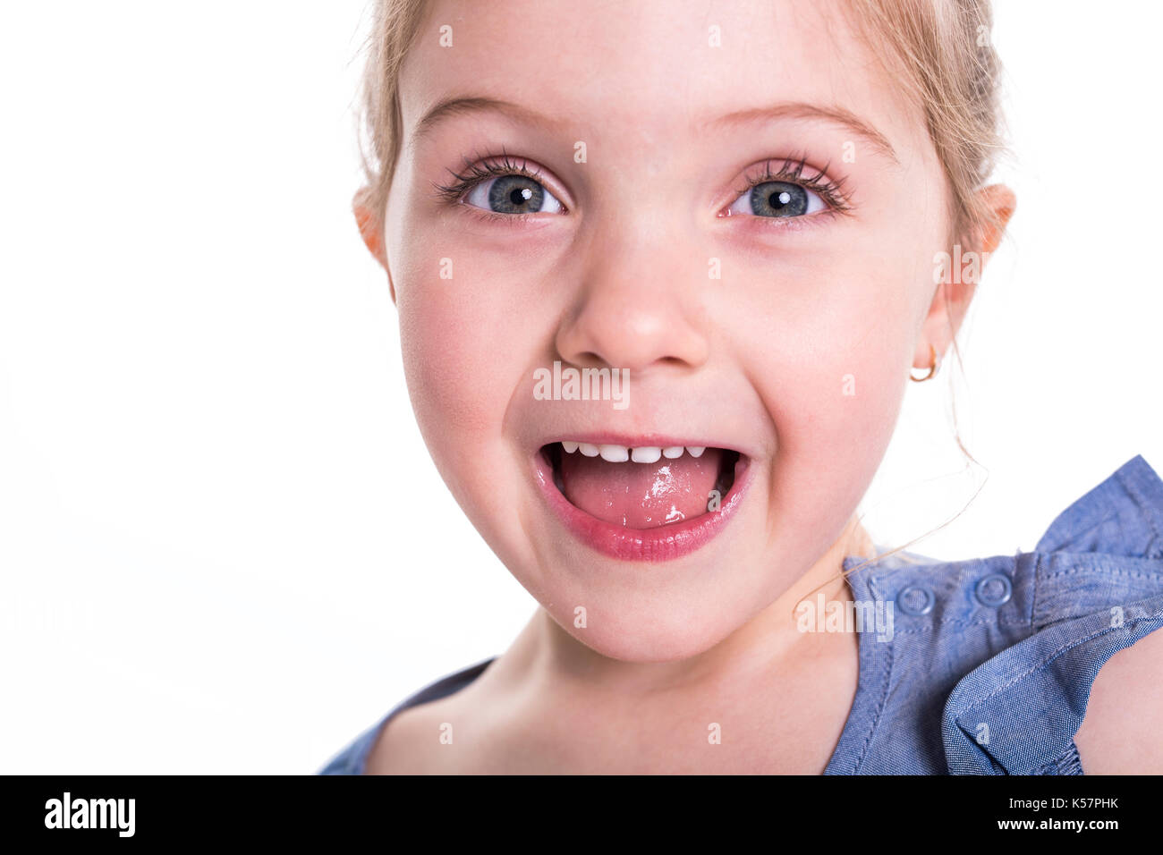 Studio-Porträt eines jungen Mädchens Stockfoto