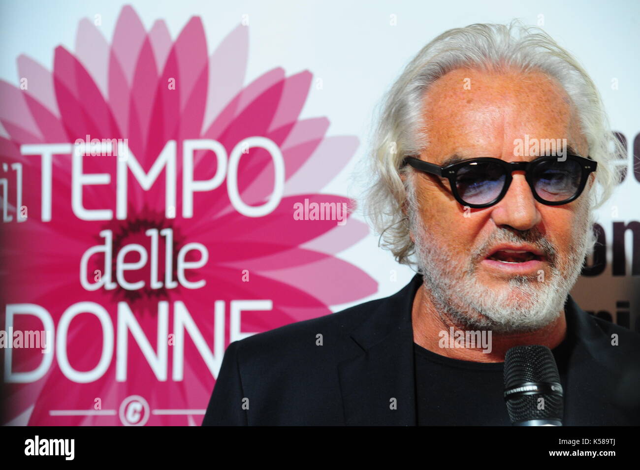 Mailand, 08.09.2017, Vierte Edition von "Women's Time", drei Tage der Sitzungen in der Triennale mit zahlreichen Gästen. In der Foto: Flavio Briatore Stockfoto