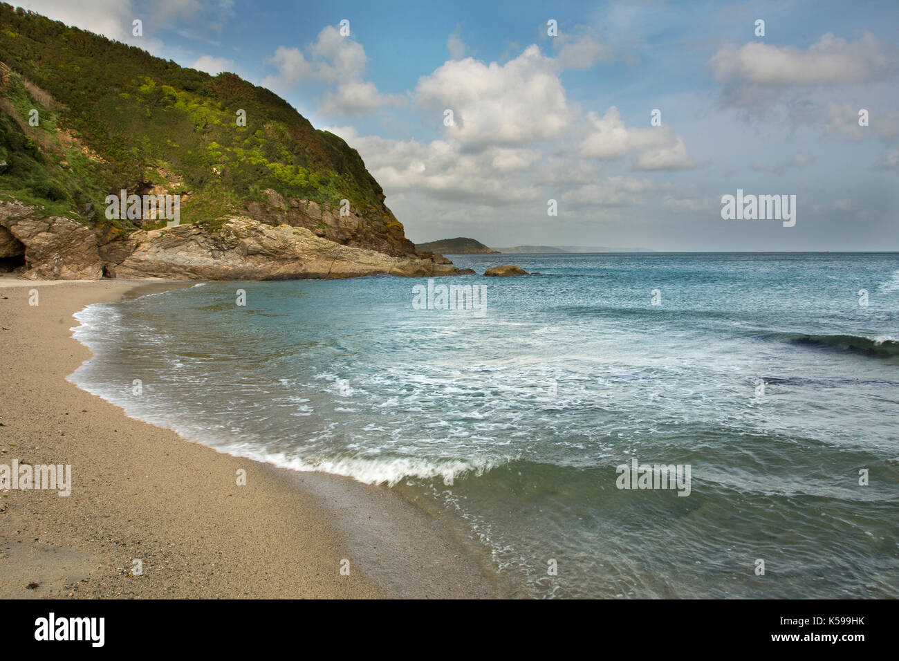 Pentewan Sands Cornwall Stockfoto