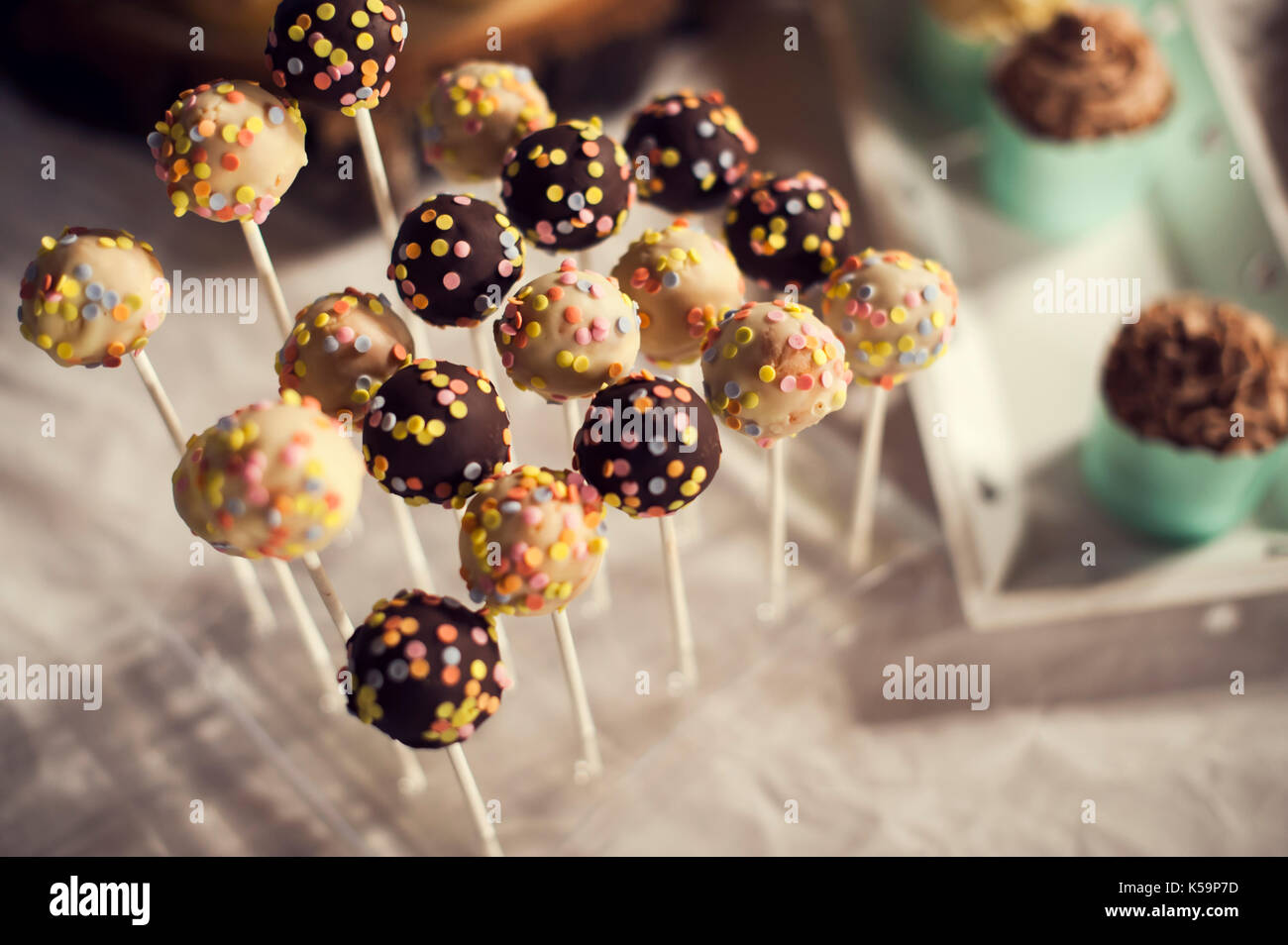 Sweet Hochzeit Kuchen Stockfoto