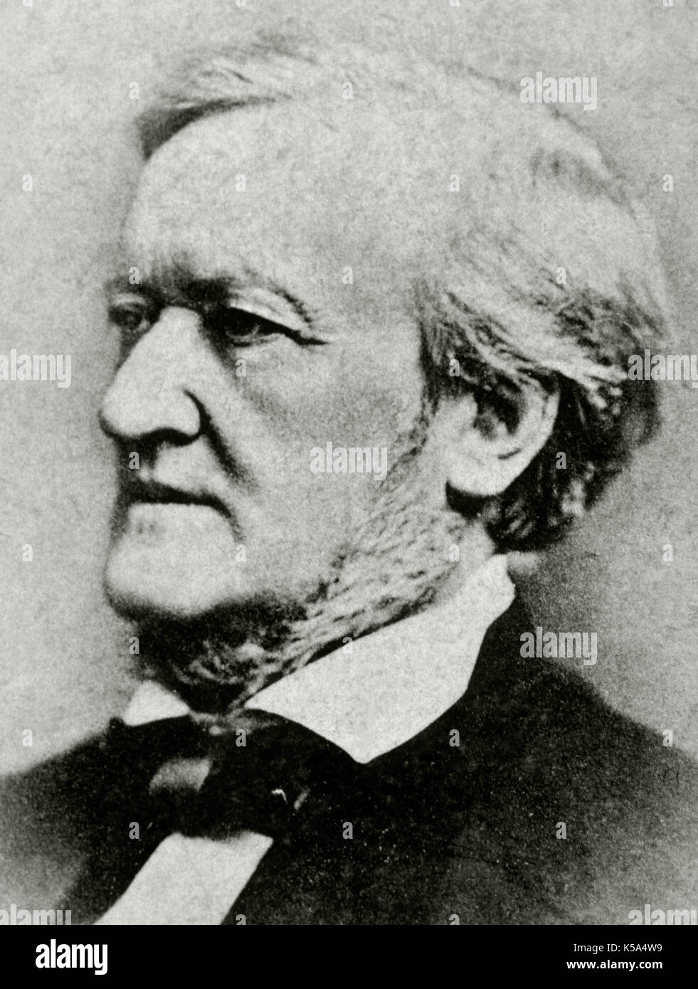 Richard Wagner (1813-1883). Deutscher Komponist. Stockfoto Richard Wagner (1813-1883). Deutscher Komponist. Stockfoto