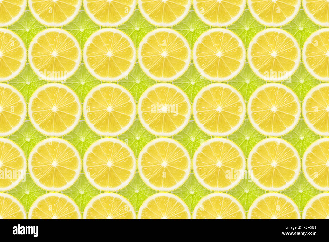 Frische nahtlose natürlichen Muster aus vielen Zitrone und Limette Schnitte Stockfoto