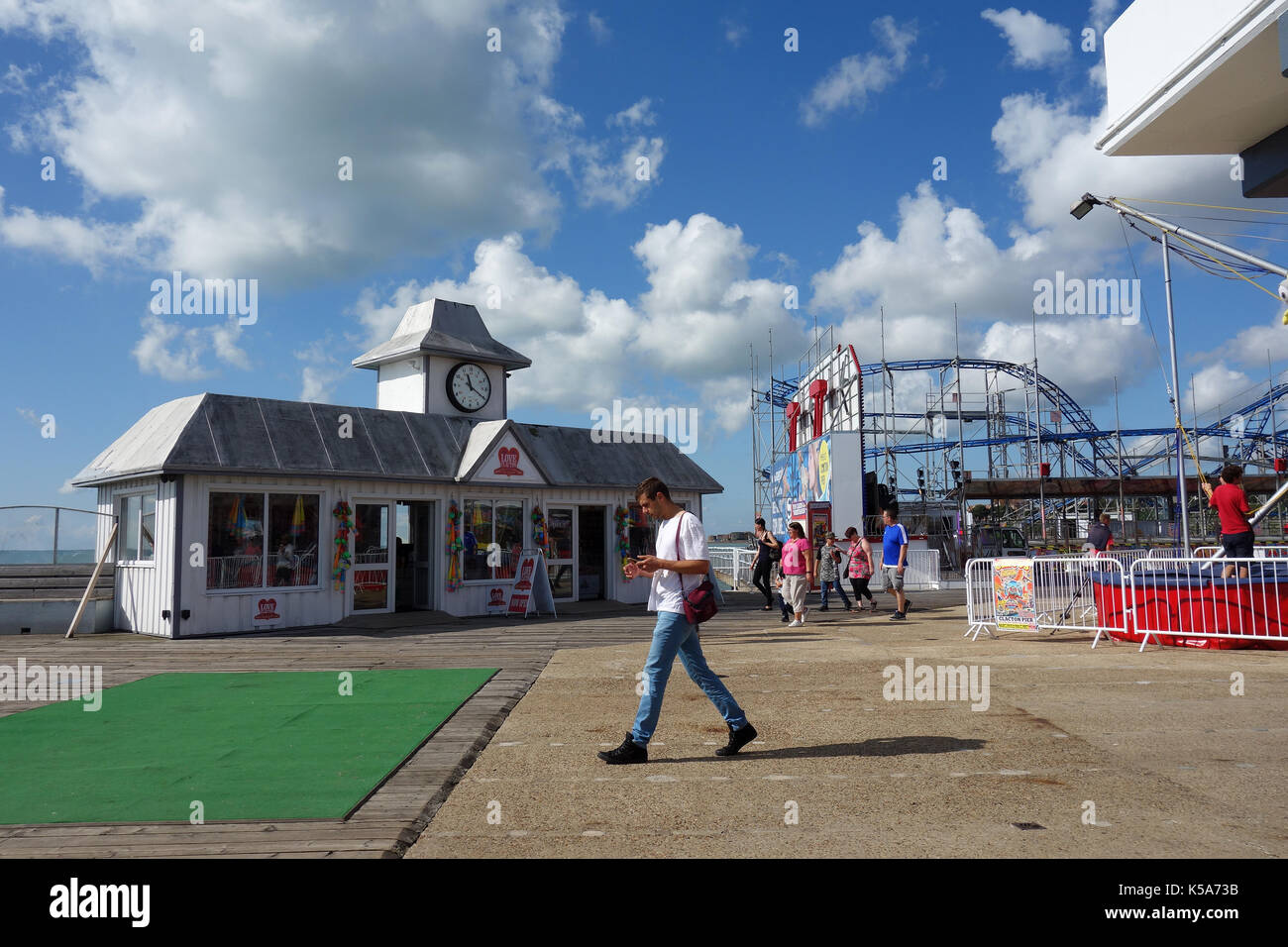 Clacton-on-Sea Pier, England, Großbritannien Stockfoto