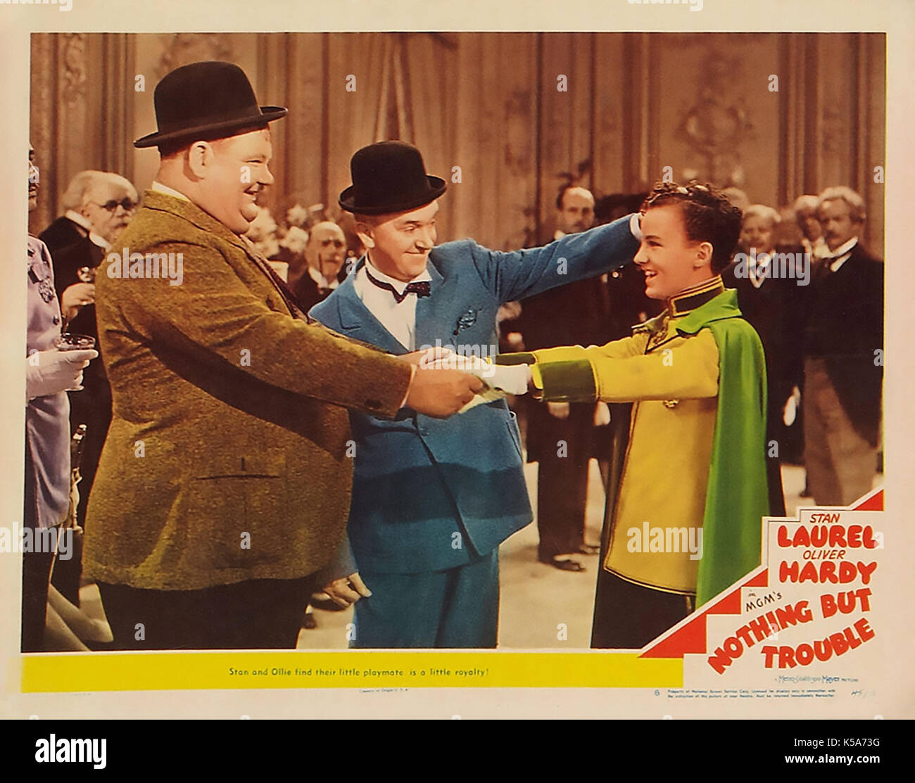 Nichts ALS ÄRGER mit dem MGM-Film von 1944 mit Laurel und Hardy Stockfoto