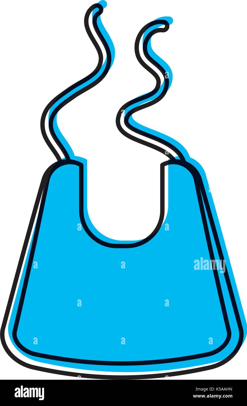 Baby Boy Dusche bib Zubehör design Symbol Stock Vektor