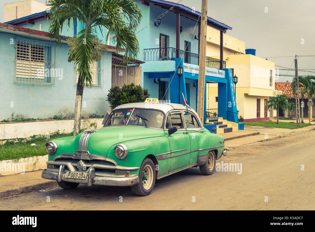 Vinales, Kuba - Apr 2, 2016: Taxi Stockfoto