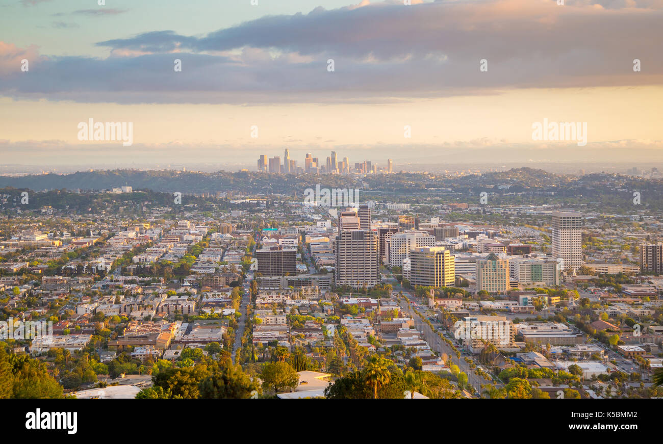 Los Angeles von Glendale, CA Stockfoto