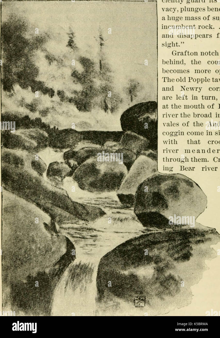 'Down East Latch Strings; oder Seashore, Seen und Berge durch die Boston & Maine Eisenbahn. Beschreibung der touristischen Region von Neuengland' (1887) Stockfoto
