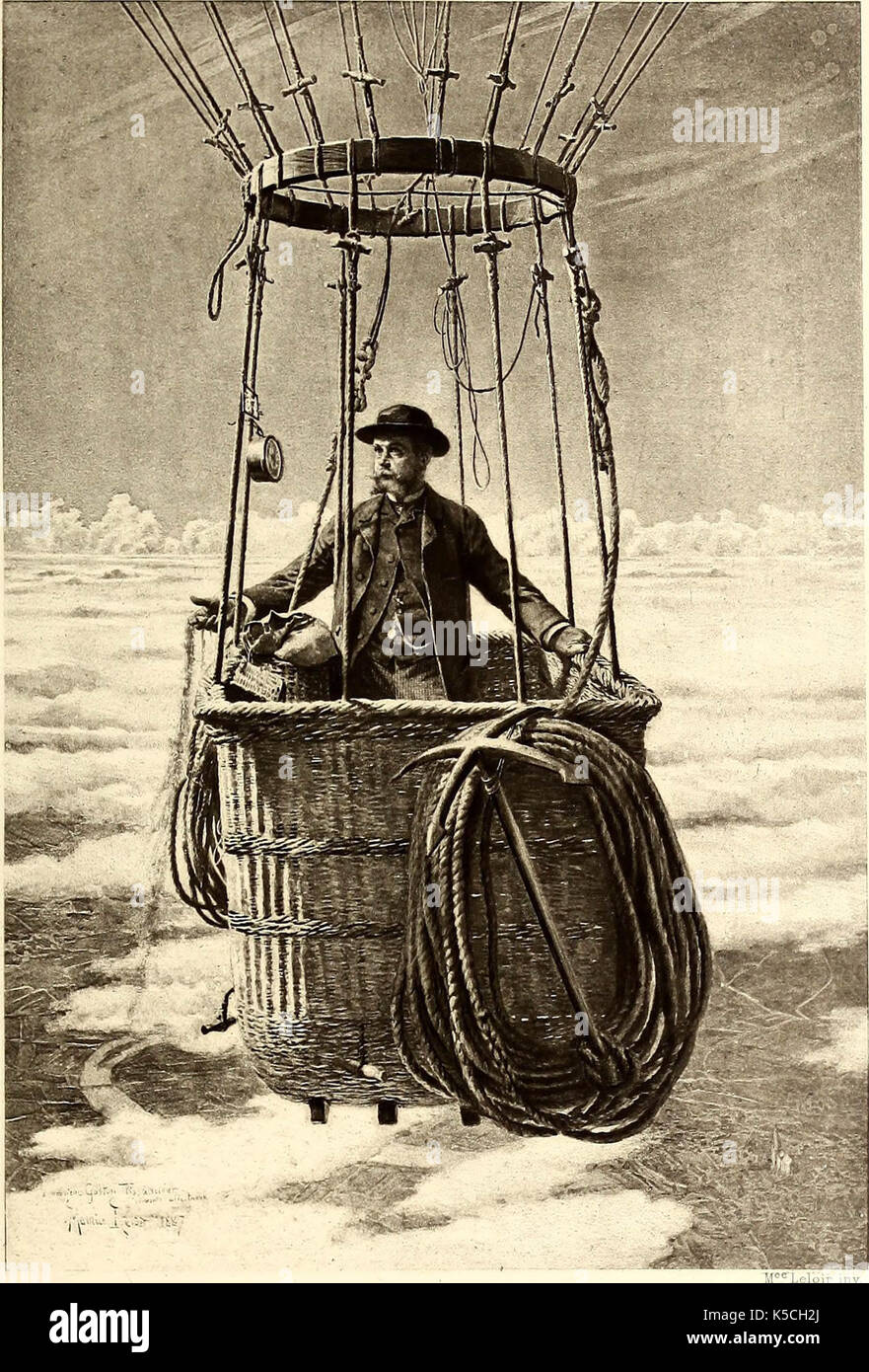 "Histoire des Ballons et des aéronautes célèbres...' (1887) Stockfoto