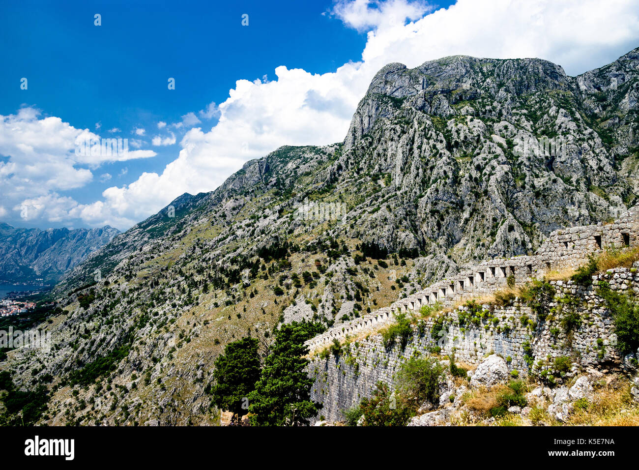 Berge von Kotor, Montenegro Stockfoto