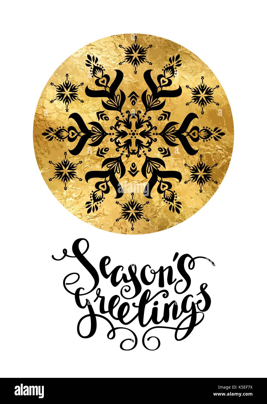 Seasons greetings Christmas Card Stock Vektor