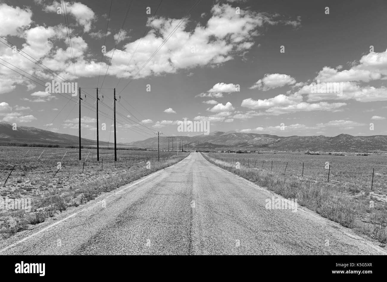 Schöne ländliche Landschaft in den Rocky Mountains. Stockfoto