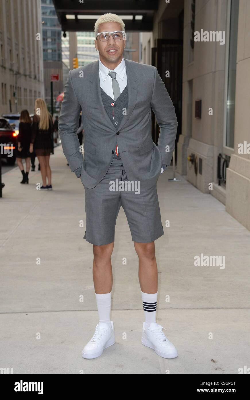 New York, NY, USA. 8. Sep 2017. Meilen Chamley Watson heraus und über für Celebrity Candids-FR, New York, NY, 8. September 2017. Credit: Kristin Callahan/Everett Collection/Alamy leben Nachrichten Stockfoto