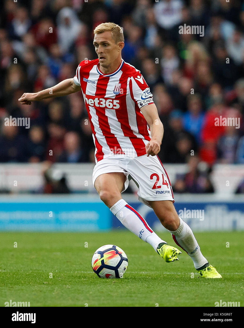 Stoke-on-Trent, Großbritannien. 9. September 2017. Darren Fletcher von Stoke City in die Premier League Match zwischen Stoke City und Manchester United bei Bet365 Stadium am 9. September 2017 in Stoke-on-Trent, England. Credit: PHC Images/Alamy leben Nachrichten Stockfoto