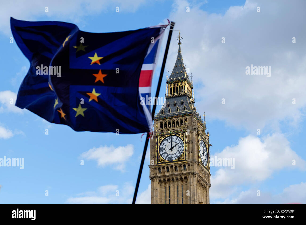 London, Großbritannien. 9. September 2017. Tausende März durch Londons Straßen ein zweites Referendum Brexit anspruchsvoll. London, 9. September 2017. Credit: Noemi Gago/Alamy leben Nachrichten Stockfoto