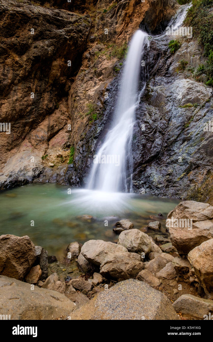 Wasserfall im Tal von Ourika, Marokko Stockfoto