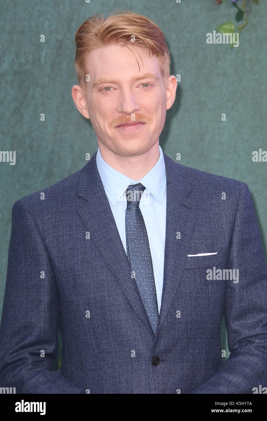 LONDON - 06 Sep, 2017: Domhnall Gleeson besucht die Mutter UK Film Premiere im Odeon am Leicester Square in London. Stockfoto