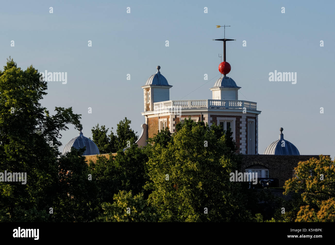 Das Royal Observatory im Greenwich Park, Flamsteed House, London, England, Vereinigtes Königreich, Großbritannien Stockfoto