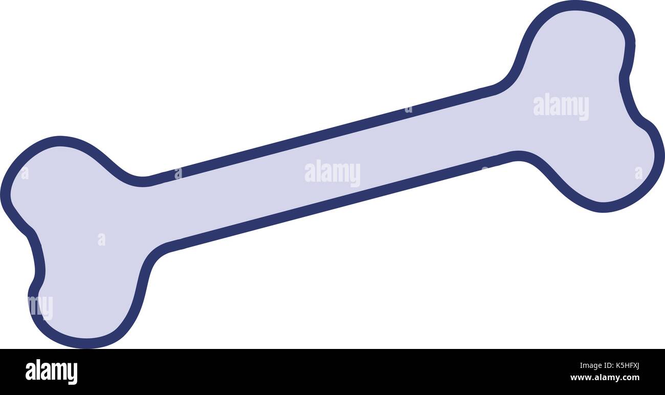 Knochen silhouette isolierte Symbol Vektor illustration Design Stock Vektor
