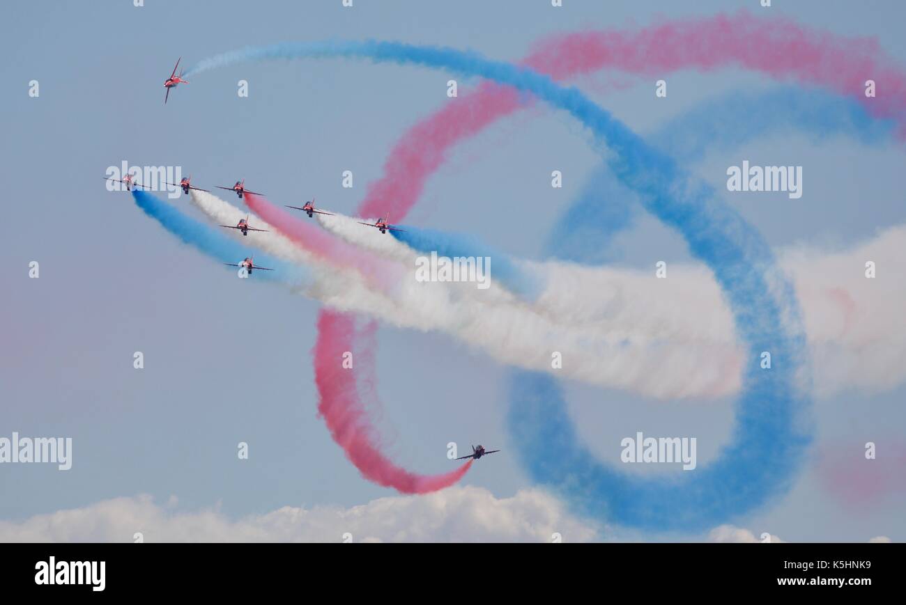 Rote Pfeile in Bournemouth Air Festival Stockfoto