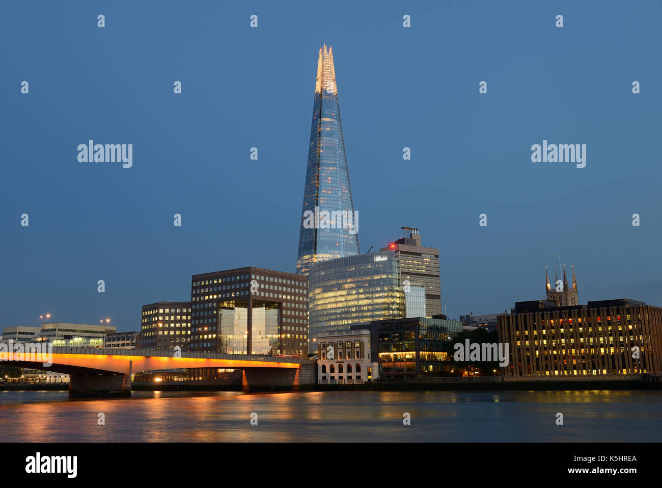 Shard London Bridge Viertel, London, Vereinigtes Königreich Stockfoto