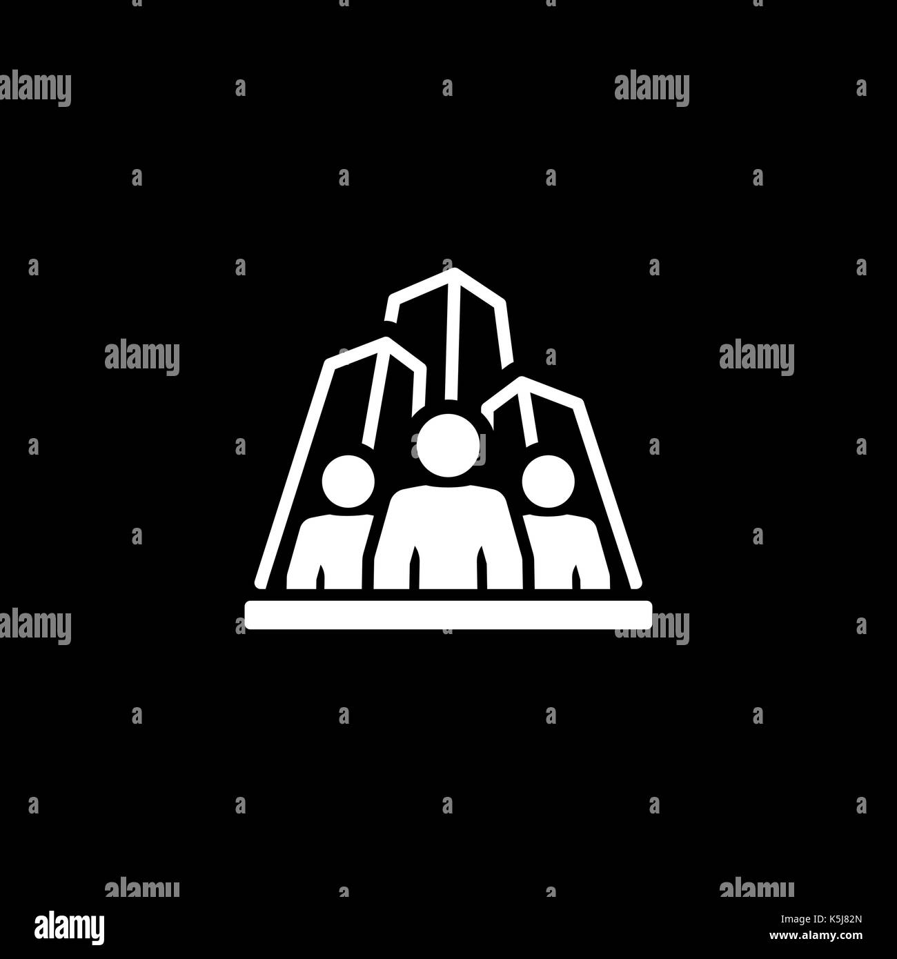 Symbol "Business Team". Flaches Design. Stock Vektor
